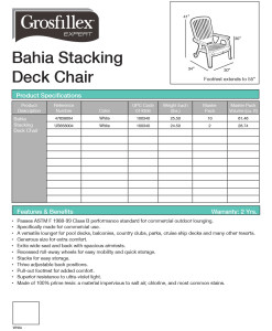 Grosfillex Bahia Deck Chair
