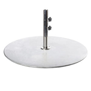 40″ Round Galvanized Steel Plate Base-185 Pounds
