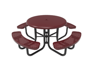 46″ Round Solid Picnic Table 4 Seat-Punched
TRS46-D-04-000
Industry Standard Finish
$1629.00
TRS46-B-04-000
Advantage Premium Finish
$2169.00
