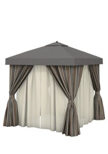 12’X12′ CABANA WITH VENT & SHEERS
NS012A238VSH
SPEC SHEET
