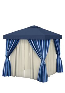 10’X10′ CABANA WITH VENT & SHEERS
NS010A238VSH
SPEC SHEET
